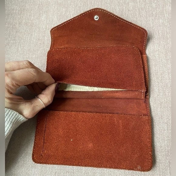 Vintage Brown Nubuck Suede Wallet Made in Brasil - Picture 4 of 6